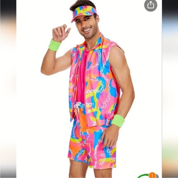 Spirit Skating Barbie and Ken Costume in Pink and Multicolor - Picture 9 of 9